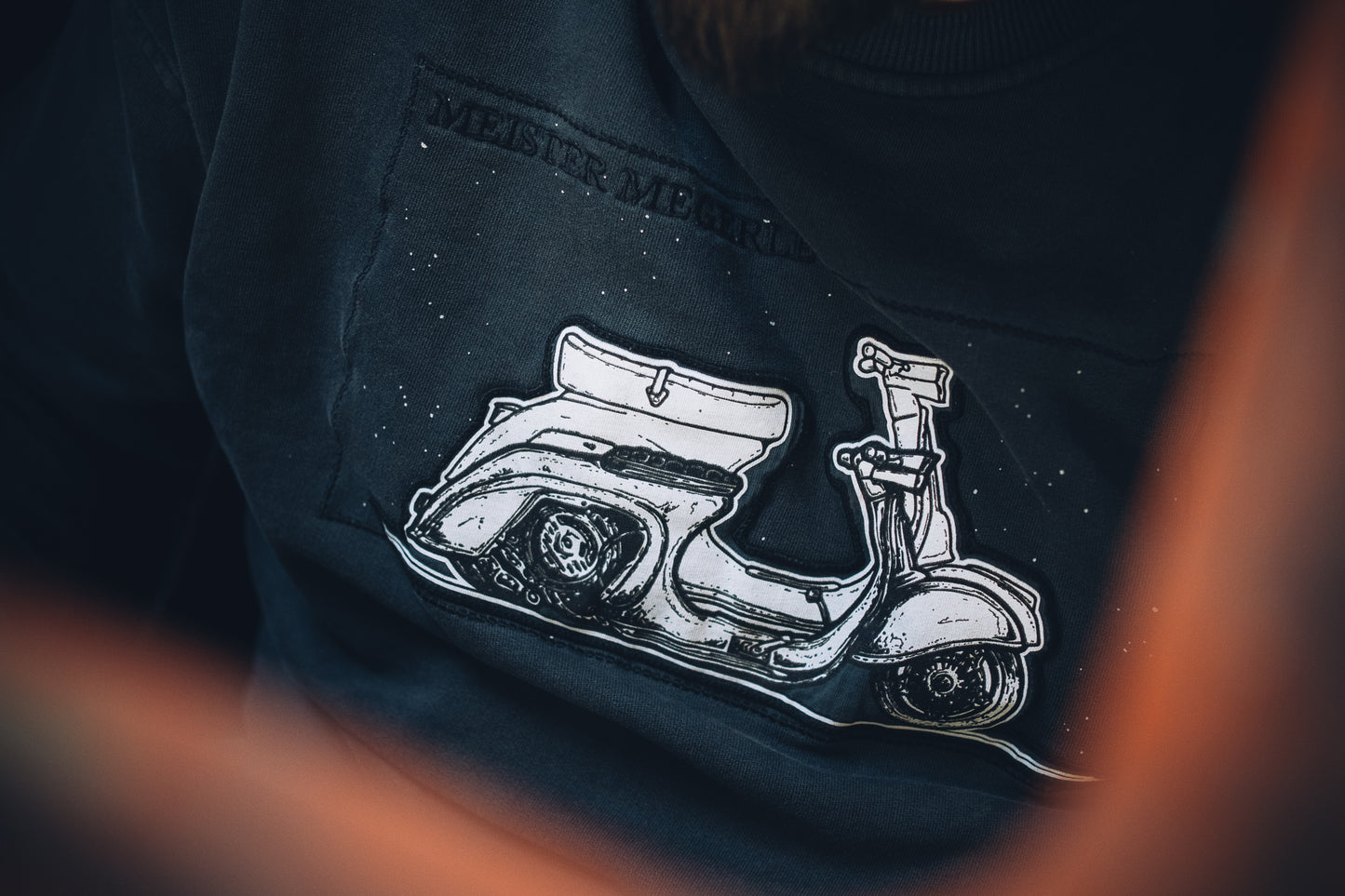 Sweater Black Acid Washed.