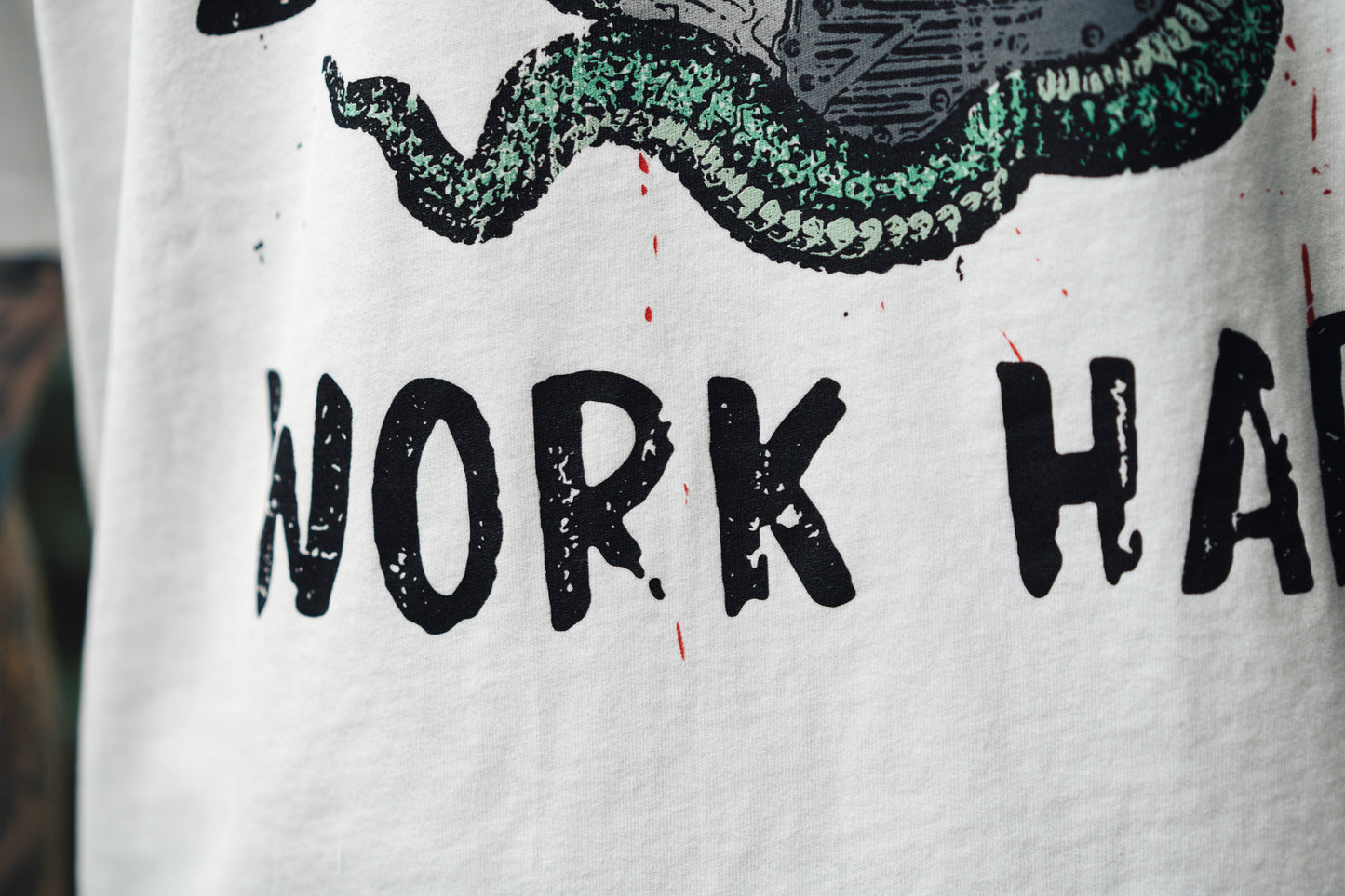 "Snake" T-Shirt Weiß