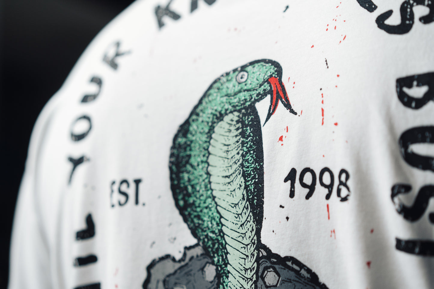 "Snake" T-Shirt Weiß