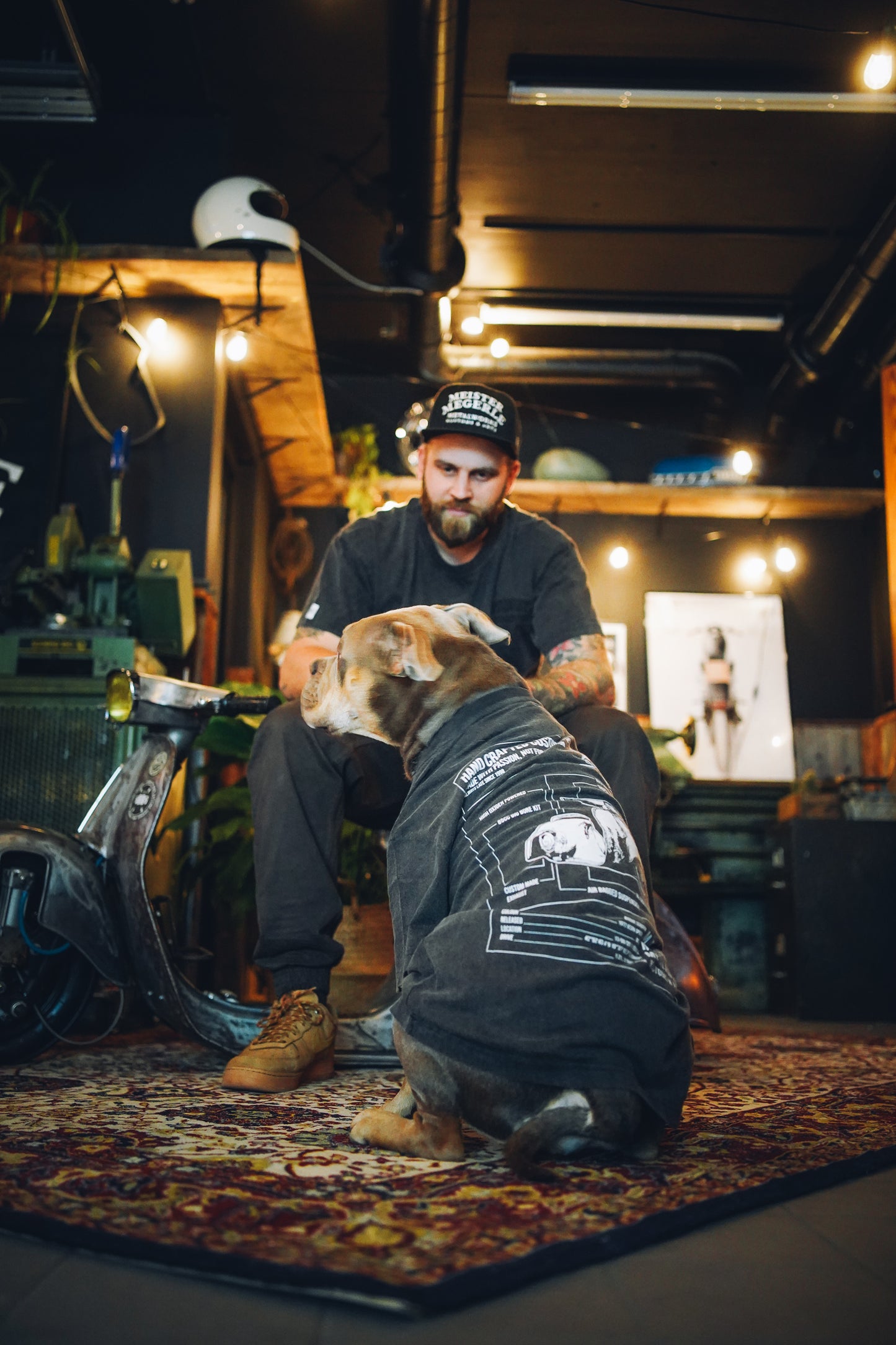 "SCOOTER" T-Shirt Black Acid Wash