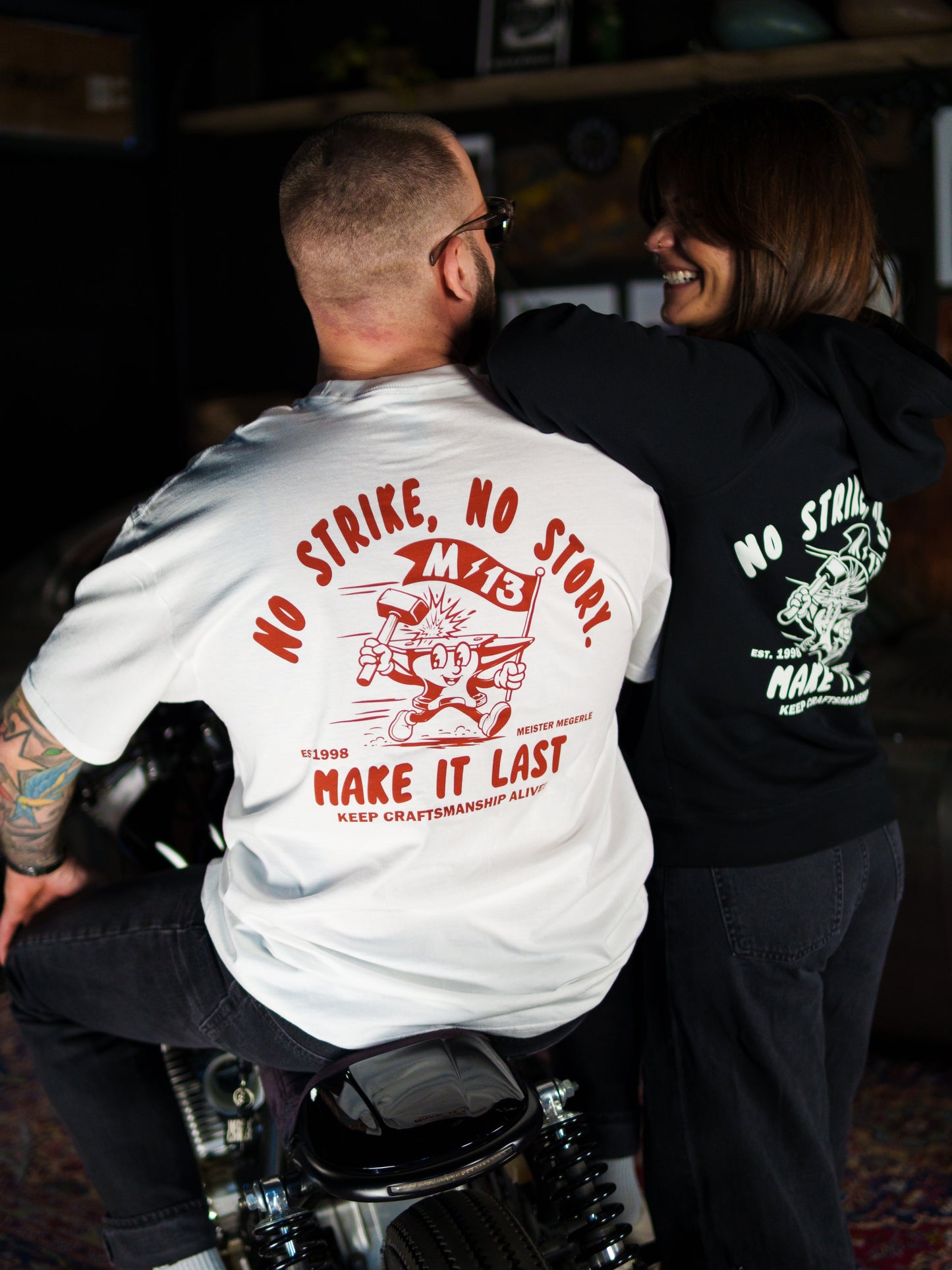 T-Shirt "No Strike - No Story" white