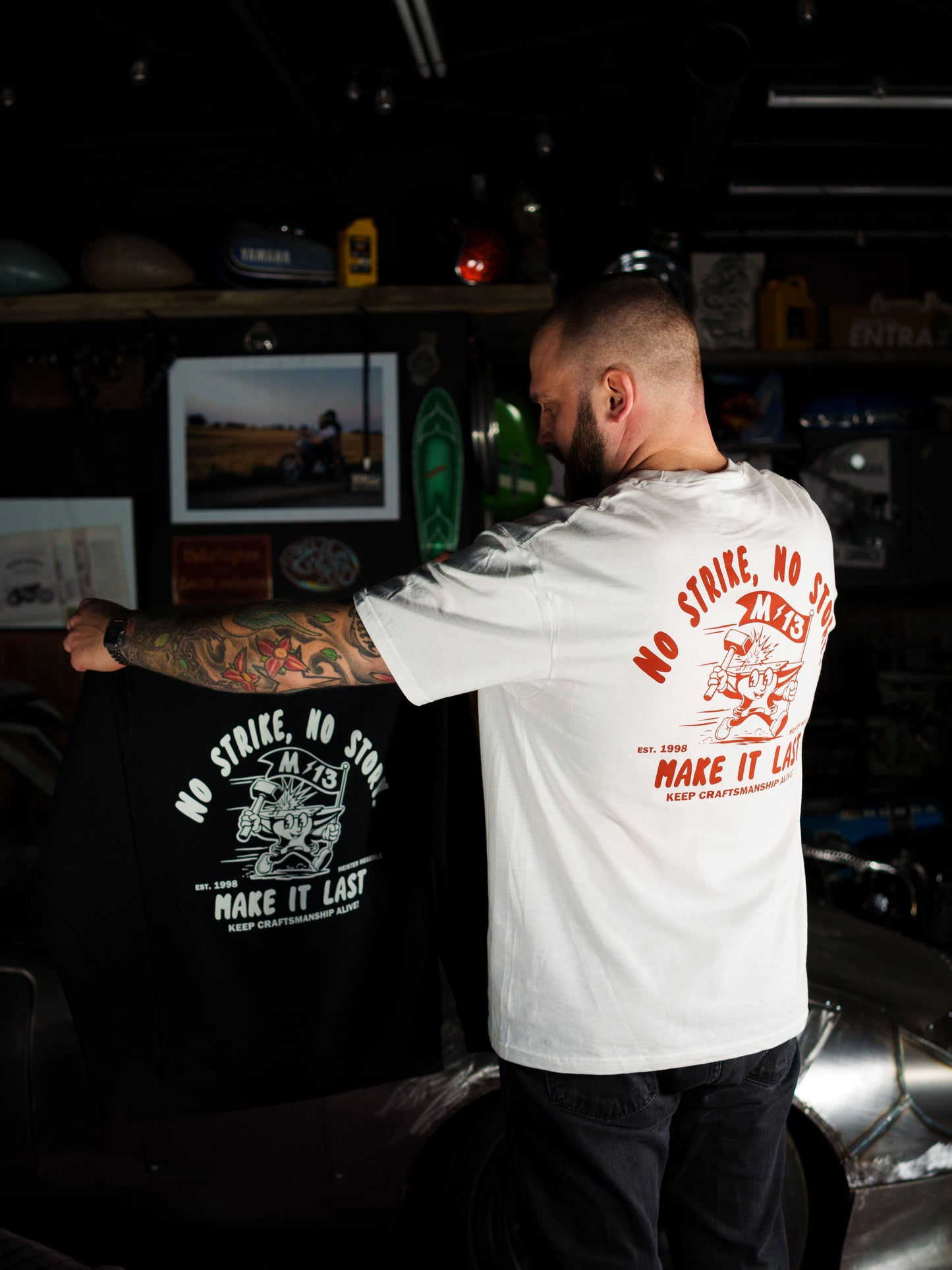 T-Shirt "No Strike - No Story" white