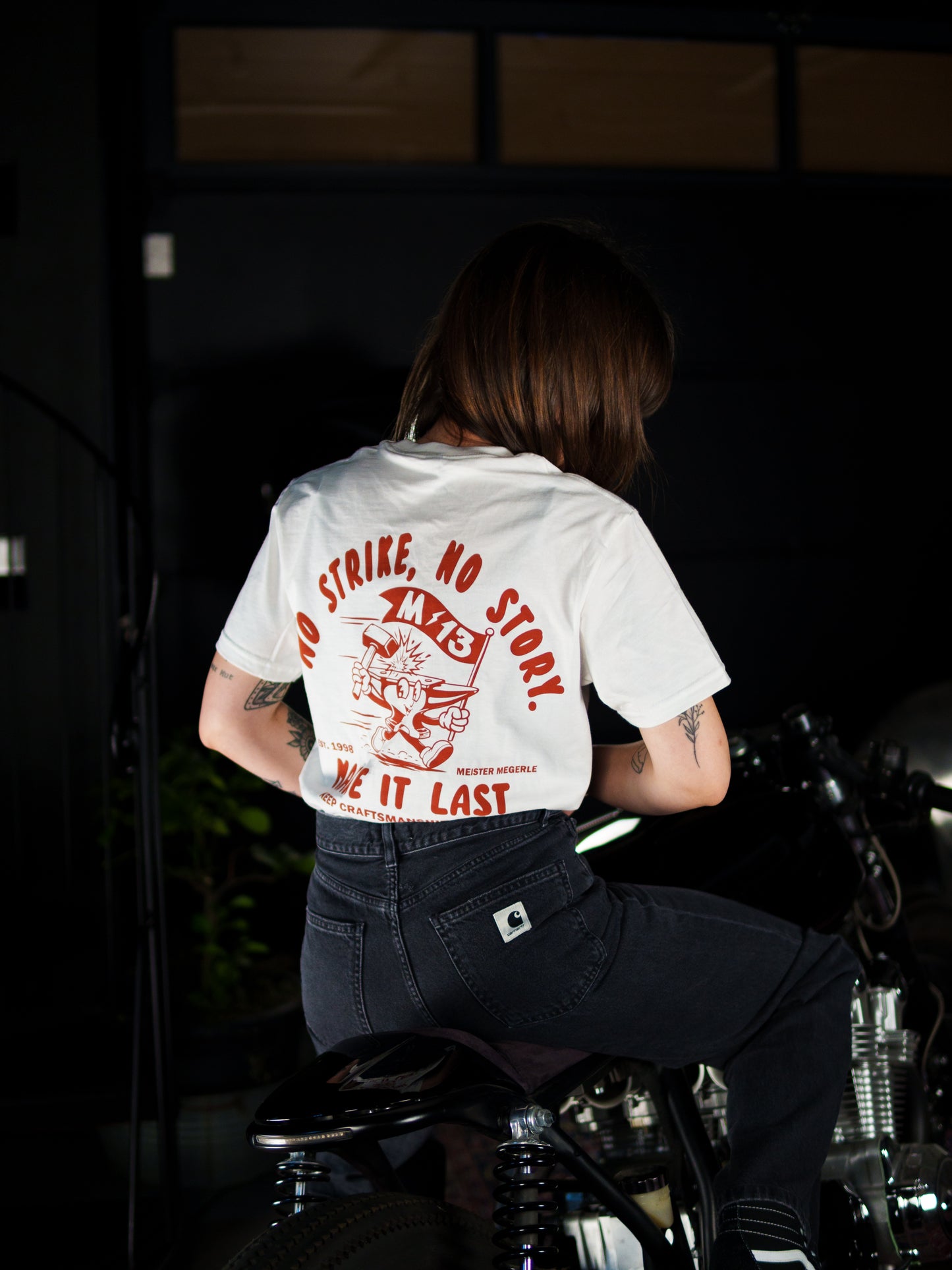T-Shirt "No Strike - No Story" white